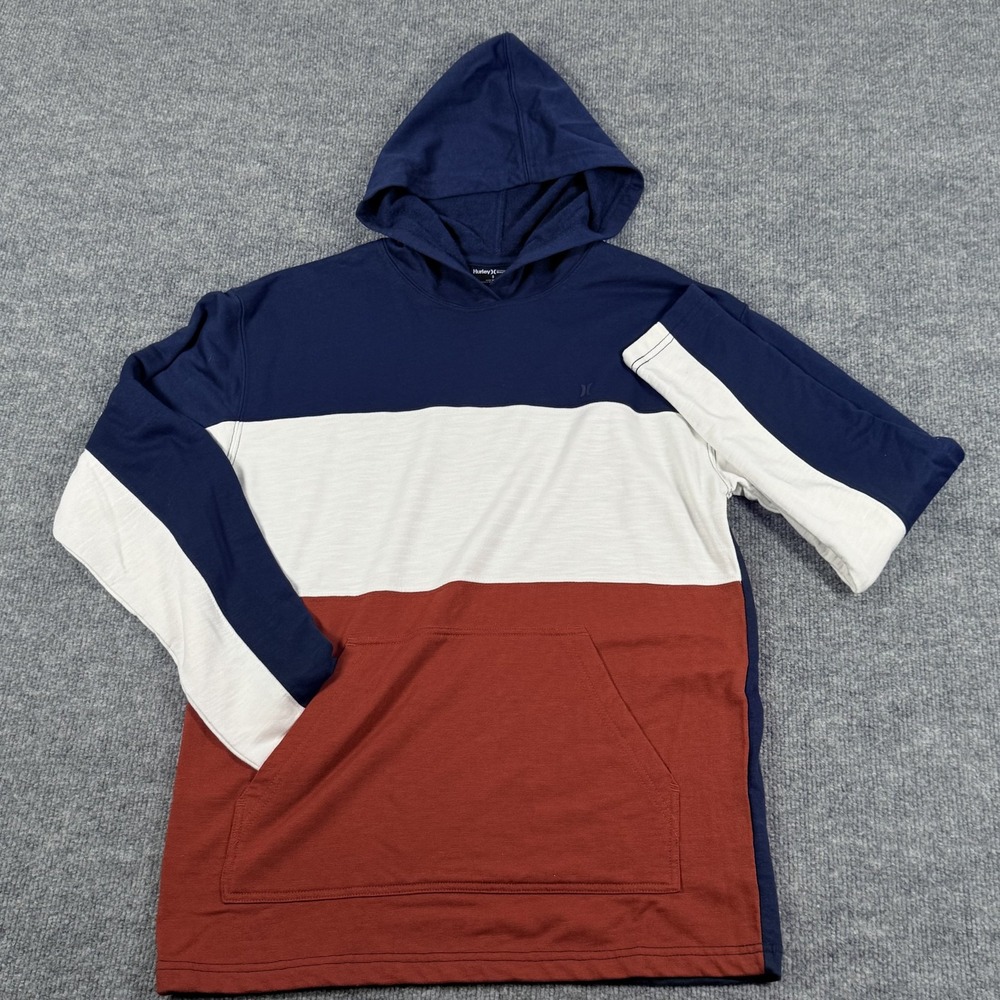 Hurley Hoodie Mens Small Pullover Buckle Exclusive Casual Sweatshirt Color Block - Picture 2 of 16